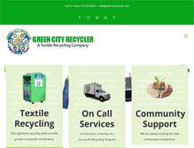 Tablet Screenshot of greencityrecycler.com